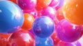 Colorful Glossy Spheres Abstract Background Royalty Free Stock Photo