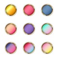 Colorful glossy web buttons collection Royalty Free Stock Photo