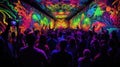 colorful glow party background