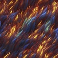 Colorful glowing fire. A glowing fire illustration. AI-Generated. Royalty Free Stock Photo