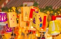 Colorful, glowing lantern Royalty Free Stock Photo