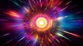 colorful glowing light burst explosion on transparent background, abstract background with disco light explosion, abstract spiral Royalty Free Stock Photo