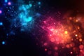 Glowing abstract technology background with vibrant digital connections Royalty Free Stock Photo