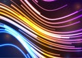 Colorful glowing neon motion lines abstract background