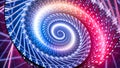 Colorful glowing retro spiral abstract background Royalty Free Stock Photo