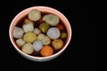 Colorful glutinous rice ball