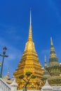 Colorful Gold Stupa Pagodas Grand Palace Bangkok Thailand Royalty Free Stock Photo