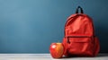Colorful Goody Bag for the First Day of School AI Generated Royalty Free Stock Photo