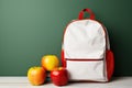 Colorful Goody Bag for the First Day of School AI Generated Royalty Free Stock Photo