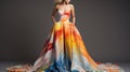 Colorful Gown: A Dress Made Out Of Paint