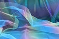 Colorful gradiant tulle chiffon fabric texture background Royalty Free Stock Photo