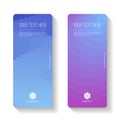 Colorful Gradient Abstract business banner template, vertical banner cards set