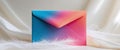 Colorful Gradient Envelope on Light Background for Creative Design and Stationery Projects Royalty Free Stock Photo