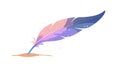 Colorful Gradient Feather Illustration, vector design Generative AI Royalty Free Stock Photo