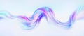 Colorful gradient fluid ribbon fashion trend abstract poster