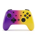 Colorful gradient gaming controller with ergonomic design and multiple buttons Royalty Free Stock Photo