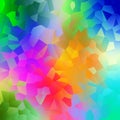 Colorful gradient rainbow textured Polygon background. Geometric abstract multicolor triangle design.