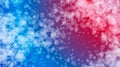 Colorful gradient red and blue geometric background. Vector