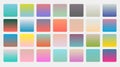 Colorful gradients in different color themes and shades big set