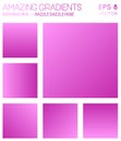 Colorful gradients in shocking pink, razzle. Royalty Free Stock Photo