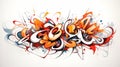 Colorful Graffiti Art With Character Design And Calligraphy-inspired Elements