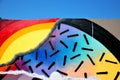 Colorful graffiti wall Royalty Free Stock Photo