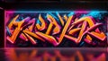 colorful graffiti on wall , Graffiti wall abstract background ,graffiti artwork , graffiti wallpaper desktop, printable canvas