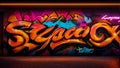 colorful graffiti on wall , Graffiti wall abstract background ,graffiti artwork , graffiti wallpaper desktop, printable canvas