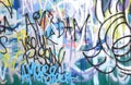Colorful abstract urban graffiti with Happy Easter, Amersfoort, Netherlands Royalty Free Stock Photo