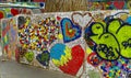 Colorful graffity mosaic