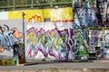 Colorful graffity wall