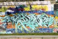 Colorful graffity wall