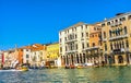 Colorful Grand Canal Boats Gondolas Venice Italy