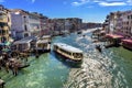 Grand Canal Public Water Ferry Vaporettor Gondola Venice Italy Royalty Free Stock Photo