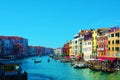 Colorful Grand Canal, Venice, Italy, Europe Royalty Free Stock Photo