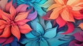 colorful graphic flower background