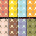 Colorful Graphic Set 0f 8 Ready To Use Pattern