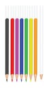 Colorful graphite pencils