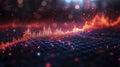 Colorful Graphs Displaying Digital Trends