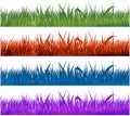 Colorful grass collection