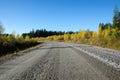 Colorful gravel road Royalty Free Stock Photo