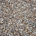 Colorful gravel stones for the decoration in the garden