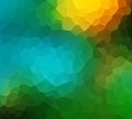 Colorful green blue and yellow vibrant tropical colors background abstract rough technology gradient design texture illustration Royalty Free Stock Photo