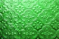 Colorful green seamless texture. Glass background. Interior wall decoration 3D wall pattern abstract floral glass shapes Royalty Free Stock Photo