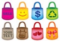 Colorful Grocery Shopping Tote Bags