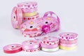 Colorful grosgrain ribbon