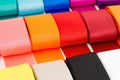 Colorful grosgrain ribbons