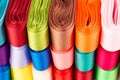 Colorful grosgrain ribbons Royalty Free Stock Photo