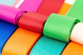 Colorful grosgrain ribbons
