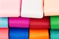 Colorful grosgrain ribbons